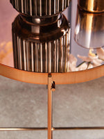 Allure Pink Mirror Low Side Table