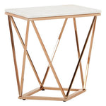 Allure Rectangular Champagne End Table
