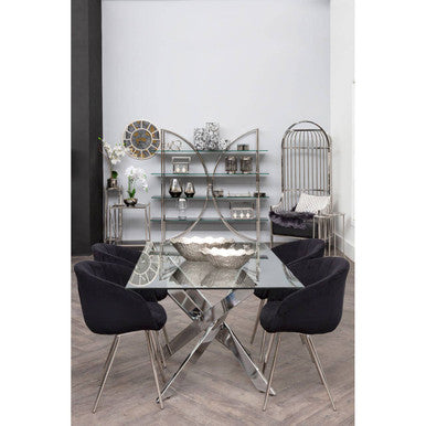 Allure Rectangular Intersected Base Dining Table