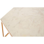 Shalimar Hexagonal Marble Top Side Table