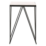 Shalimar Side Table With Matte Black Legs
