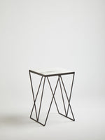 Shalimar Side Table With Matte Black Legs