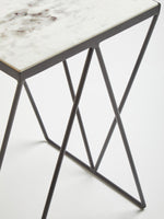 Shalimar Side Table With Matte Black Legs