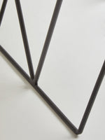 Shalimar Side Table With Matte Black Legs