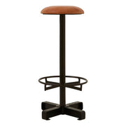 Buffalo Light Brown Leather Bar Stool