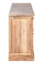 Lyon Oak Wood Sideboard with Whitewash Finish