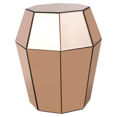 Kensington Townhouse Rose Gold Finish Side Table