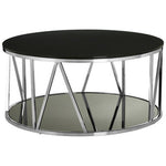 Alvaro Round Chrome Finish Coffee Table