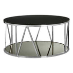 Alvaro Round Chrome Finish Coffee Table