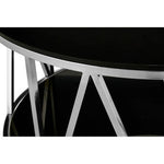 Alvaro Round Chrome Finish Coffee Table