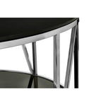 Alvaro Round Chrome Finish Coffee Table