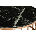 Alvaro Round Marble Top And Rose Gold Coffee Table