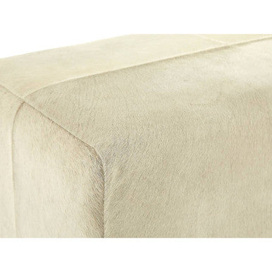 Kensington Townhouse Natural Hair On Leather Bench