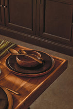 New Foundry Dining Table With Elm Wood Top