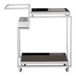 Novo 3 Tier Trolley With Silver Finish Frame