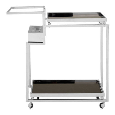 Novo 3 Tier Trolley With Silver Finish Frame