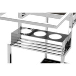 Novo 3 Tier Trolley With Silver Finish Frame