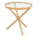 Novo Round Rose Gold Side Table