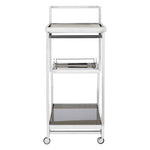 Novo 3 Tier Silver Finish Trolley