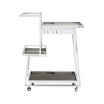 Novo 3 Tier Silver Finish Trolley