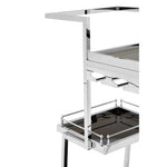 Novo 3 Tier Silver Finish Trolley