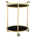 Novo Round Gold Finish Trolley