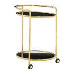 Novo Round Gold Finish Trolley