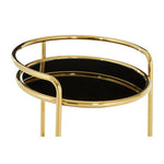 Novo Round Gold Finish Trolley