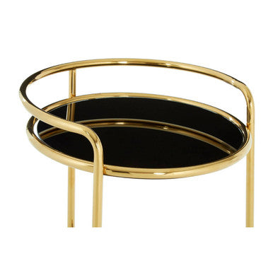 Novo Round Gold Finish Trolley