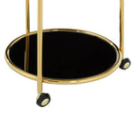 Novo Round Gold Finish Trolley