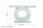 Gianara Mirrored Console Table