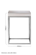 Gianna Mirrored Side Table