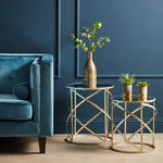 Avantis Set Of 2 Swirl Frame Tables