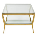 Arezzo Tempered Glass Two Tier Coffee Table