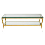 Arezzo Tempered Glass Two Tier Coffee Table
