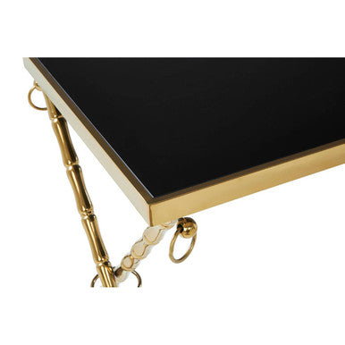 Arezzo Gold and Black Set Of 2 Nesting Tables