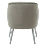 Louxor Grey Fabric Armchair