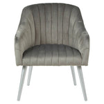Louxor Grey Fabric Armchair