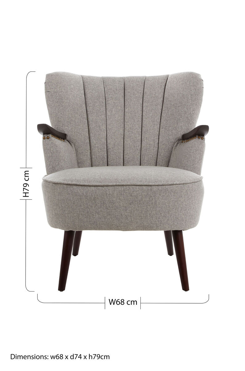 Hampstead Taupe Fabric Armchair
