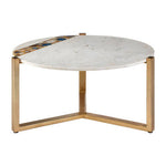 Vizzini Agate Marble Top Round Coffee Table