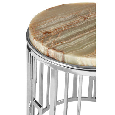 Relic Onyx Stone Side Table