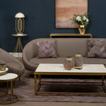 Vizzini Marble And Agate Side Table