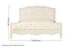 Loire White Super Kingsize Bed