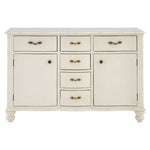 Loire 6 Drawer White Sideboard