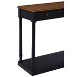 Loire 1 Drawer Black Console Table