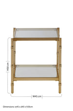 Kensington Townhouse Two Tier Square Side Table