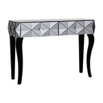 Soho Smoke Glass Two Drawer Console Table