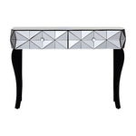 Soho Smoke Glass Two Drawer Console Table
