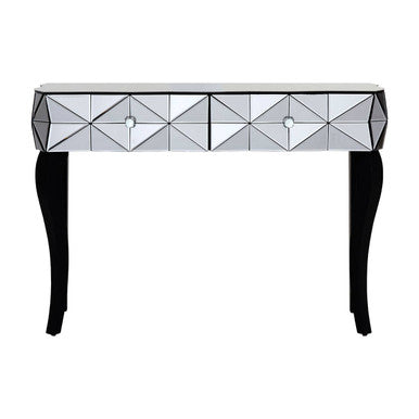 Soho Smoke Glass Two Drawer Console Table