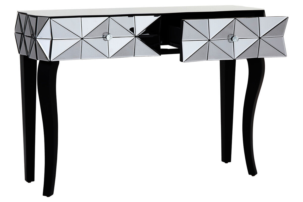 Soho Smoke Glass Two Drawer Console Table